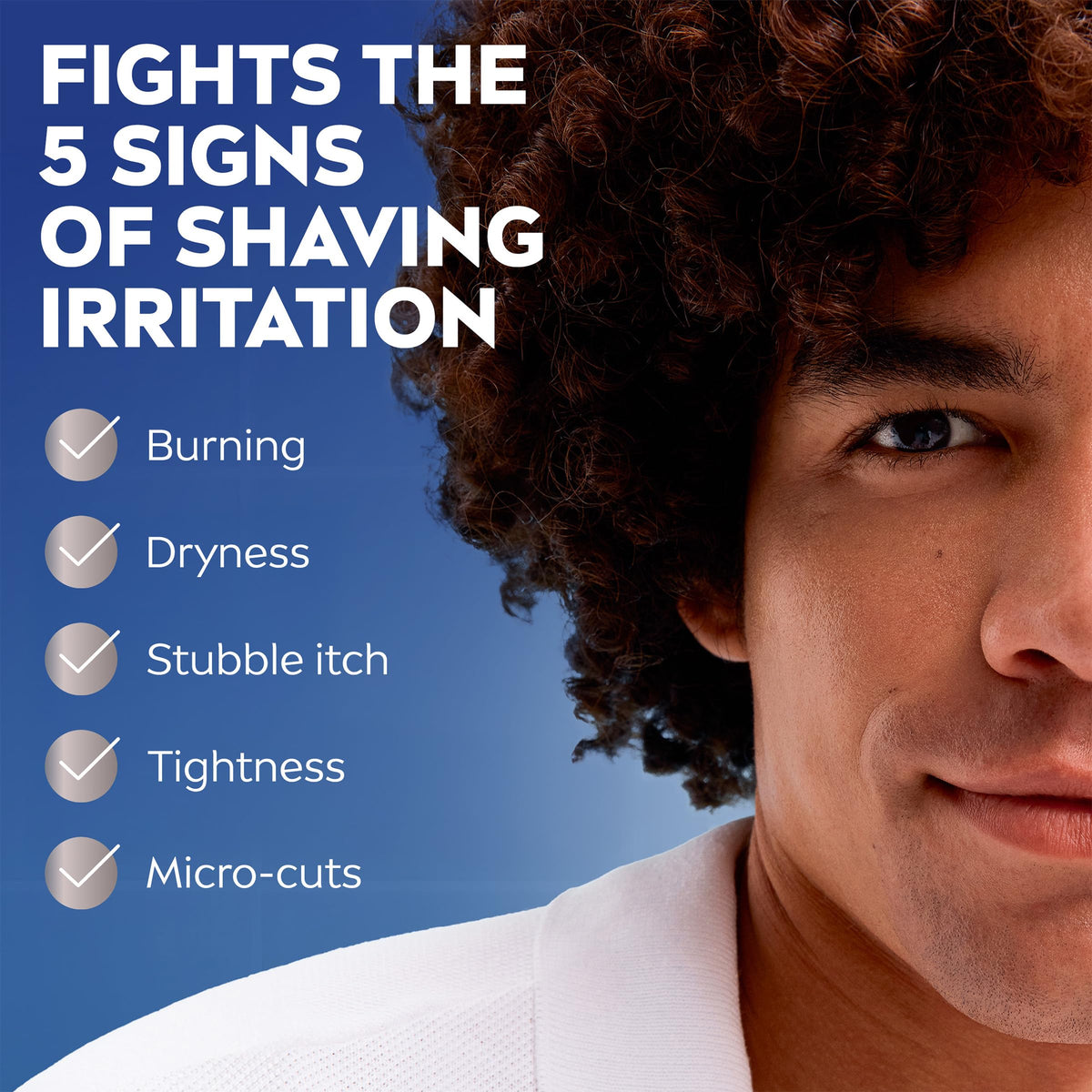 Canette de mousse à raser NIVEA MEN Sensitive vue de côté
