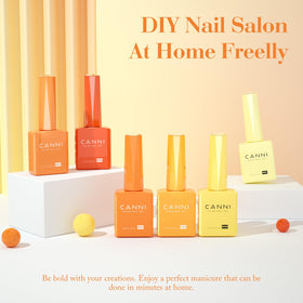 CANNI Gel Nail Polish flacon orange avec étiquette 3D