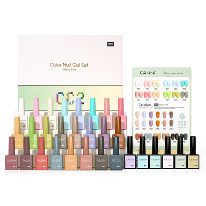 CANNI Gel Nail Polish Set 30 Pcs with various colors