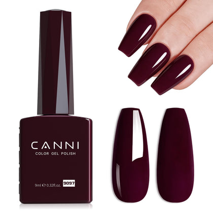 CANNI Gel Vernis à Ongles 9ml Rouge Maroon Violet vue avant