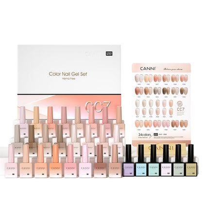 CANNI kit de vernis à ongles Jelly Gel 30 Pcs avec bouteilles colorées