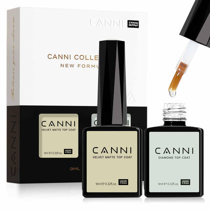 CANNI Set de Top Coat Mat et Brillant, vue de face