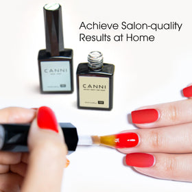 CANNI Set de Top Coat sur une table de manucure