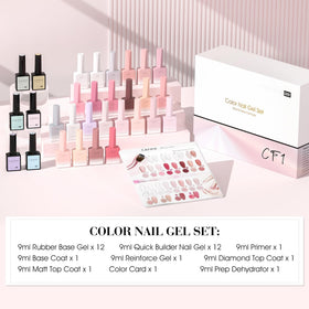 CANNI Set de Vernis à Ongles Gel avec packaging élégant