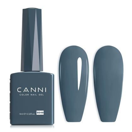 CANNI Vernis à Ongles Bleu Ardoise vue avant avec bouchon transparent