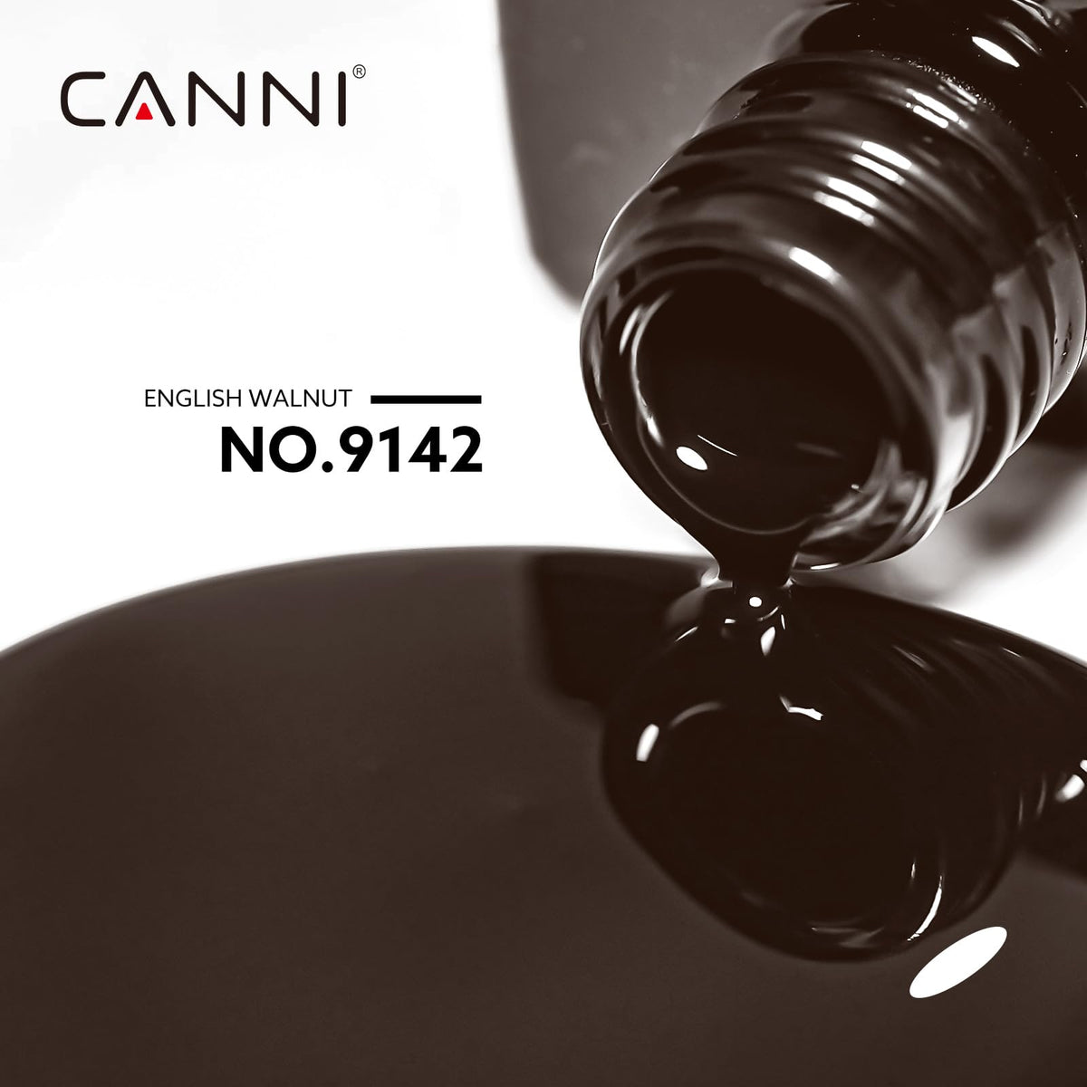 CANNI Vernis à Ongles Brun Foncé 1Pcs bouteille colorée