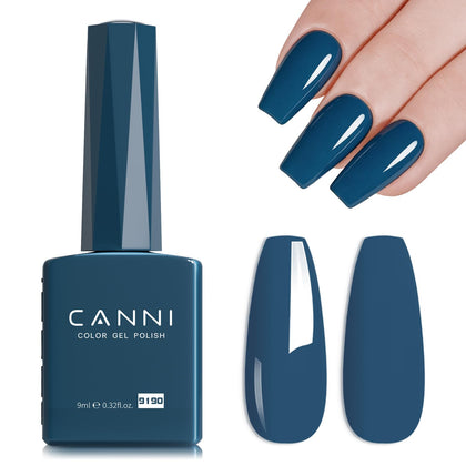 CANNI Vernis à Ongles Gel 9ml bleu dusk sombre vue avant