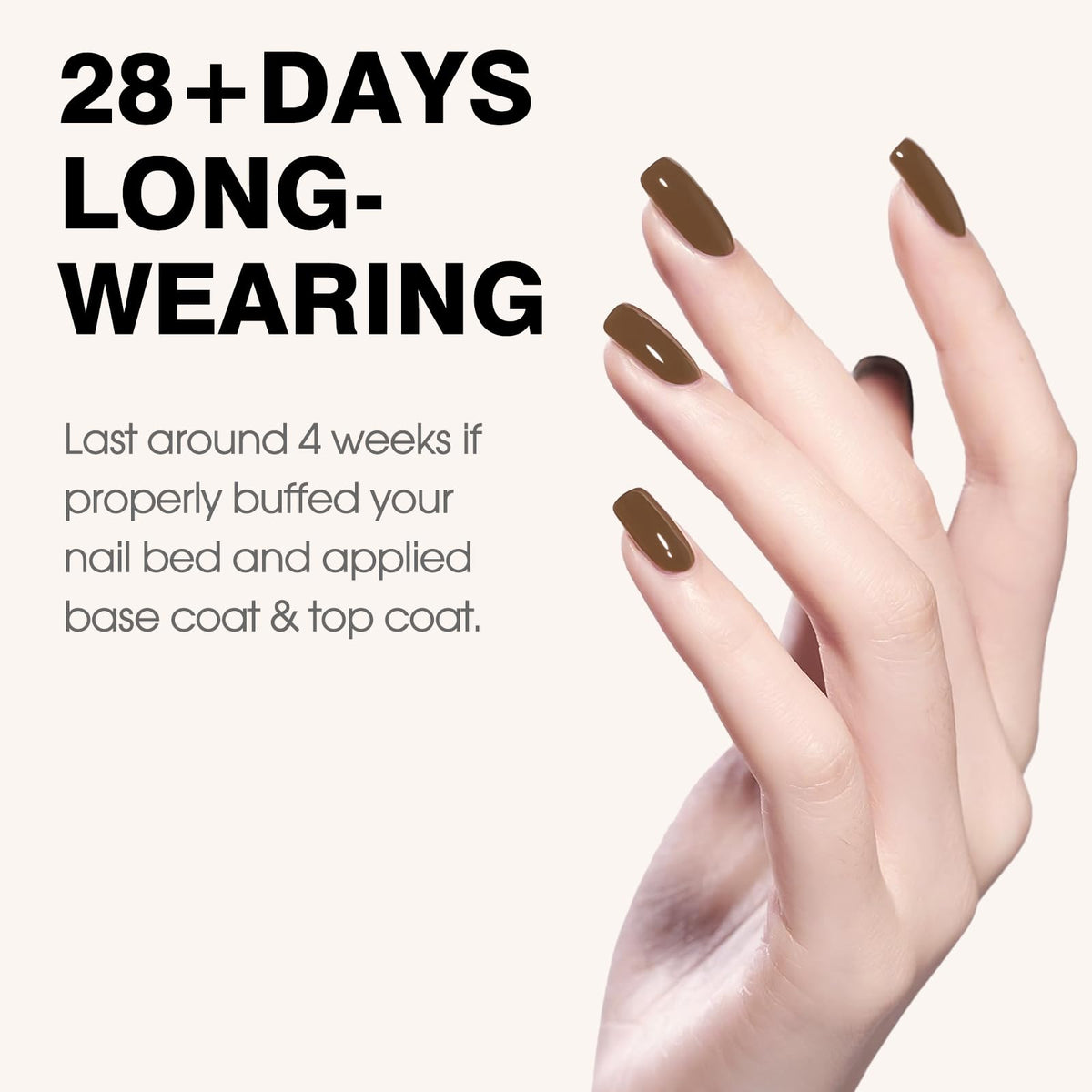 CANNI Vernis à Ongles Gel 9ml Brun Foncé de profil