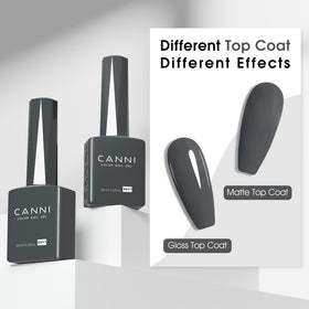 CANNI Vernis à Ongles Gel 9ml gris brillant en situation de salon de manucure