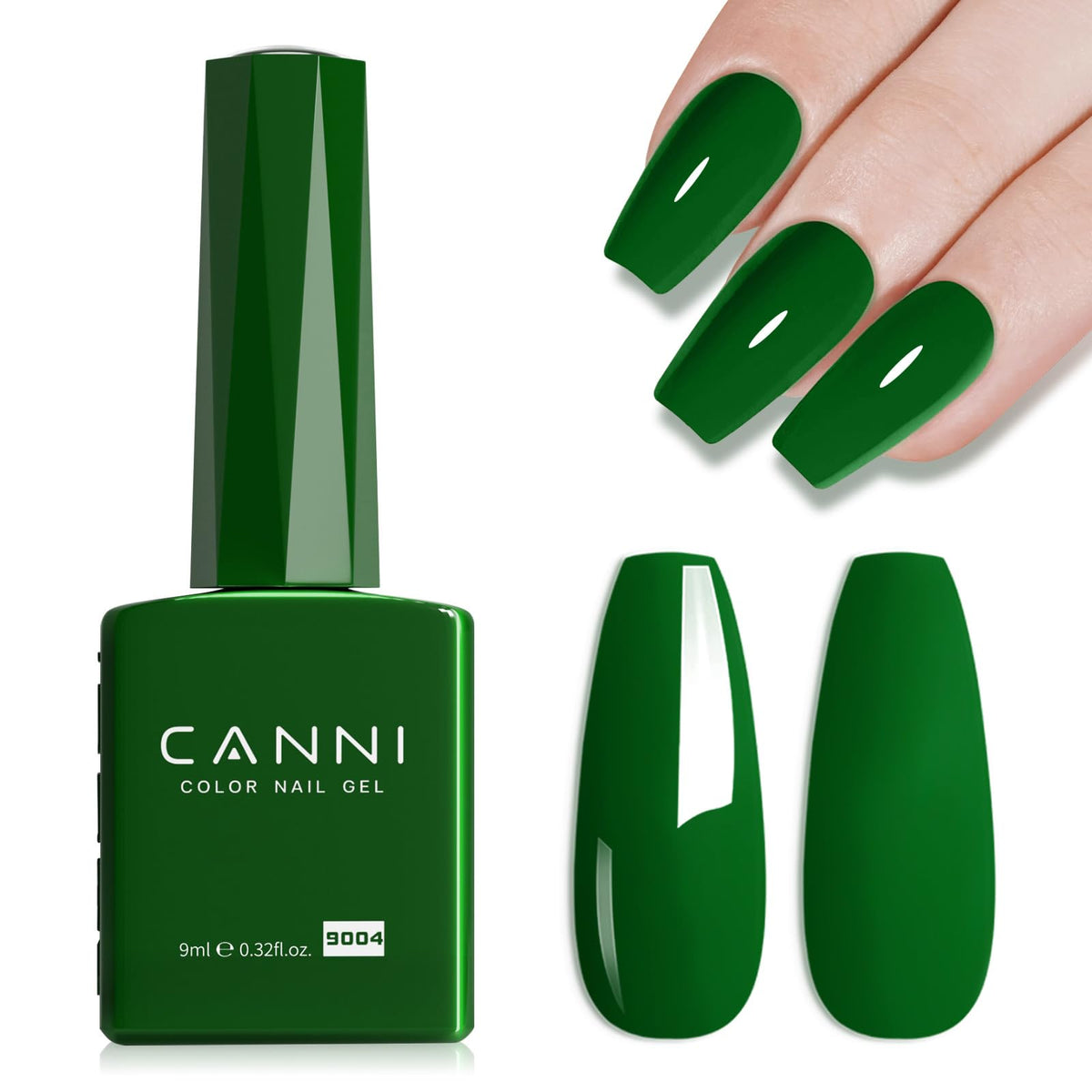 CANNI Vernis à Ongles Gel 9ml Vert Émeraude vue de face