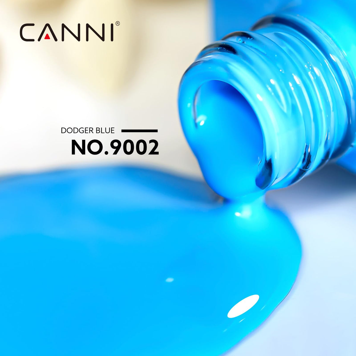 CANNI Vernis à Ongles Gel Bleu Brillant 41g avec étiquette