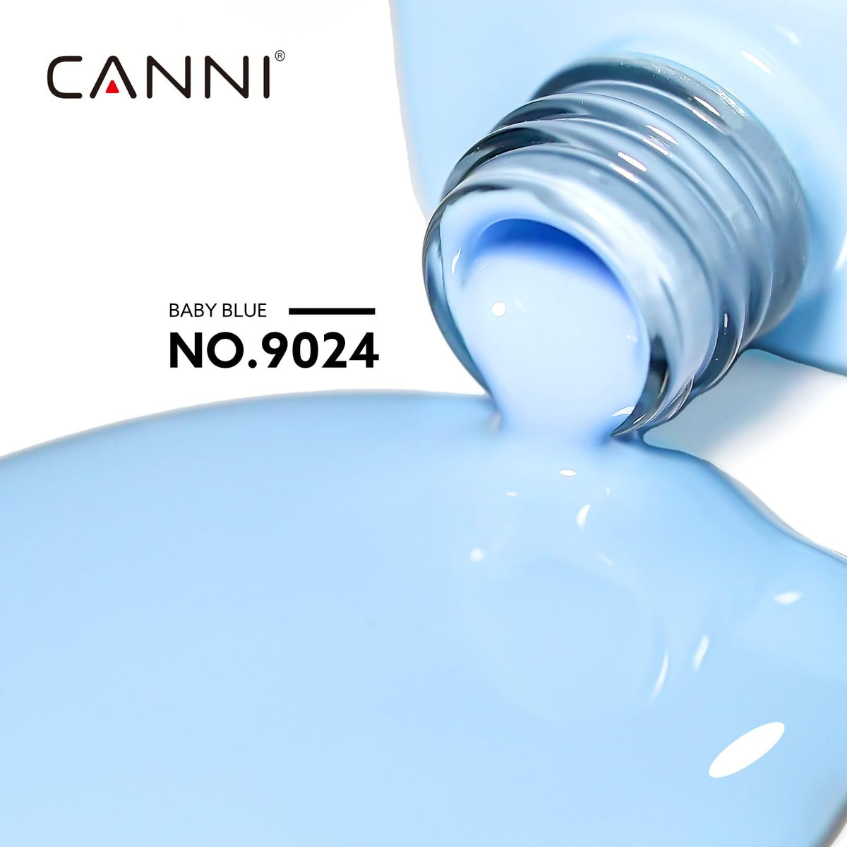 CANNI Vernis à Ongles Gel Bleu Pastel 15ml bouteille colorée