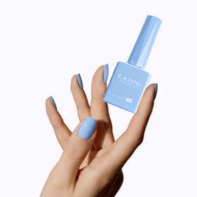 CANNI Vernis à Ongles Gel Bleu Pastel 15ml sous lampe UV