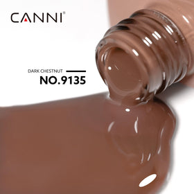 CANNI Vernis à Ongles Gel Chocolat Marron 50g flacon ouvert