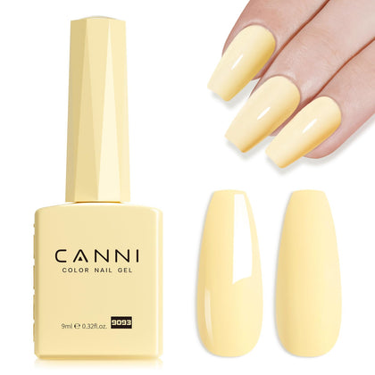 CANNI Vernis à Ongles Gel Jaune Pastel 9ml face avant