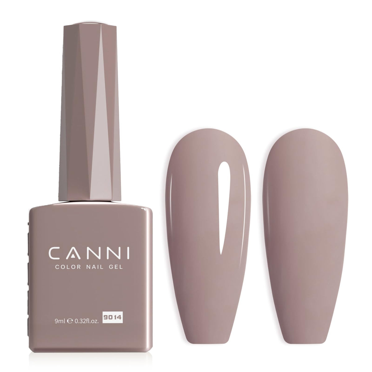 CANNI Vernis à Ongles Gel Marron Clair, bouteille avant
