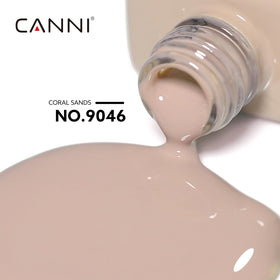 CANNI Vernis à Ongles Gel Marron Clair, bouteille colorée