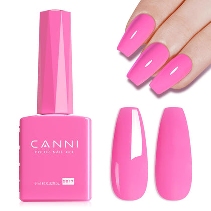 CANNI Vernis à Ongles Gel Rose Fluo 9ml vue de face
