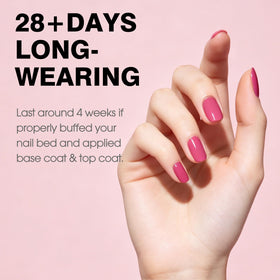 CANNI Vernis à Ongles Gel Rose Profond 9ml application sur ongles