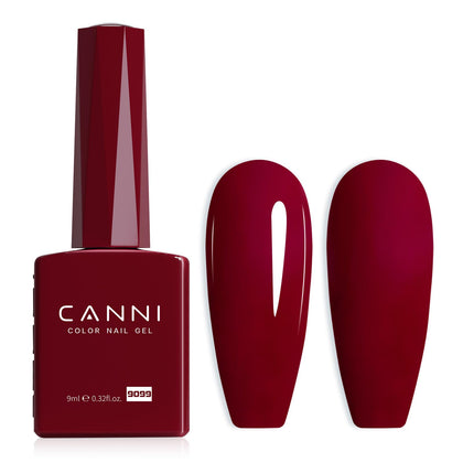 CANNI Vernis à Ongles Gel Rouge Foncé 41g vue de face
