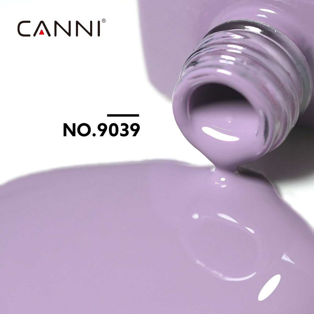 CANNI vernis à ongles gel violet application sur ongles