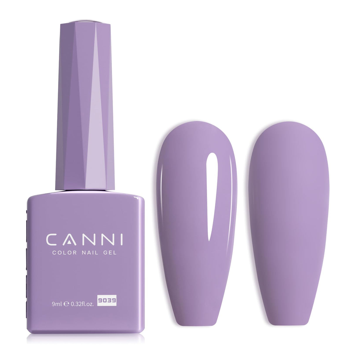 CANNI vernis à ongles gel violet bouteille avant