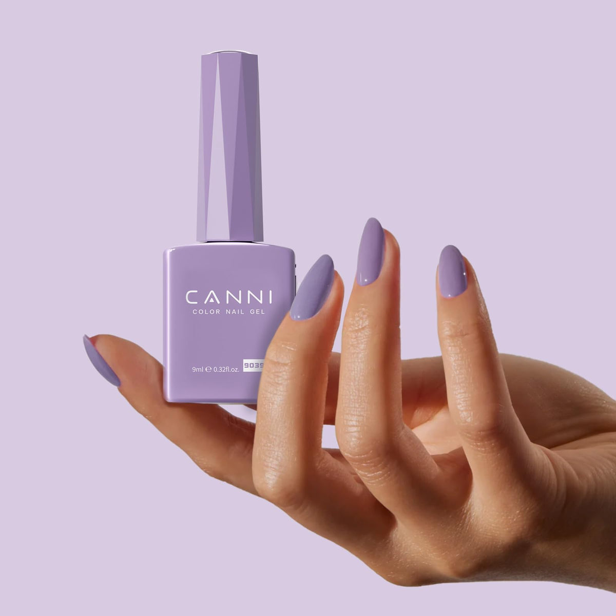 CANNI vernis à ongles gel violet flacon coloré