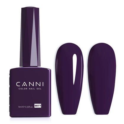 CANNI vernis à ongles gel violet foncé vue de face
