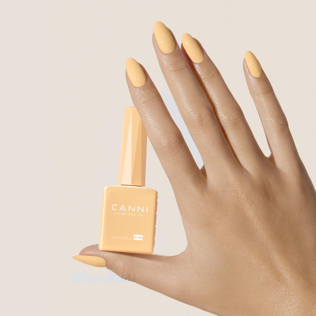 CANNI Vernis à Ongles Jaune Pastel texture gel