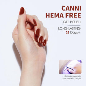CANNI Vernis à Ongles Rouge 1Pcs application sur des ongles
