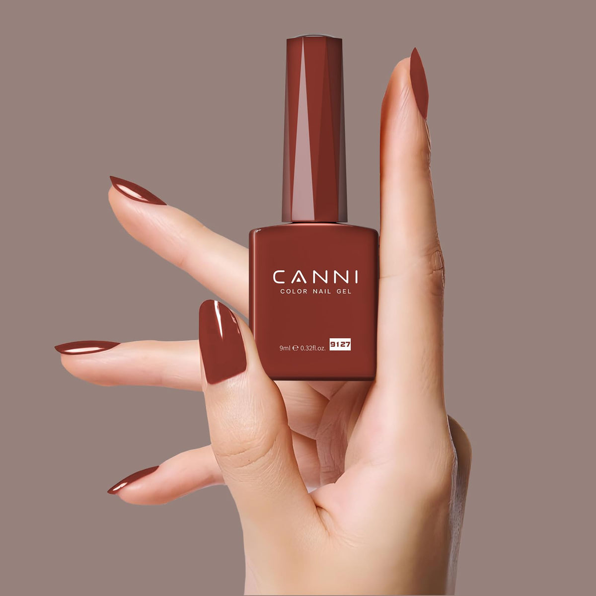 CANNI Vernis à Ongles Rouge 1Pcs avec base et top coat