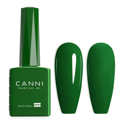 CANNI vernis à ongles vert émeraude bouteille avant