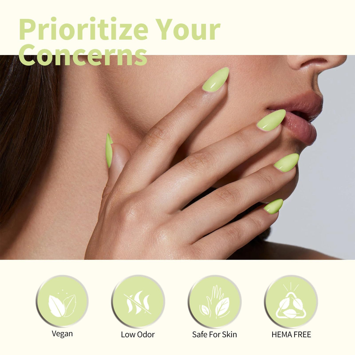 CANNI Vernis à Ongles Vert Pastel 1Pcs packaging
