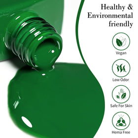 CANNI Vernis Gel 9ml Émeraude avec brosse de haute qualité