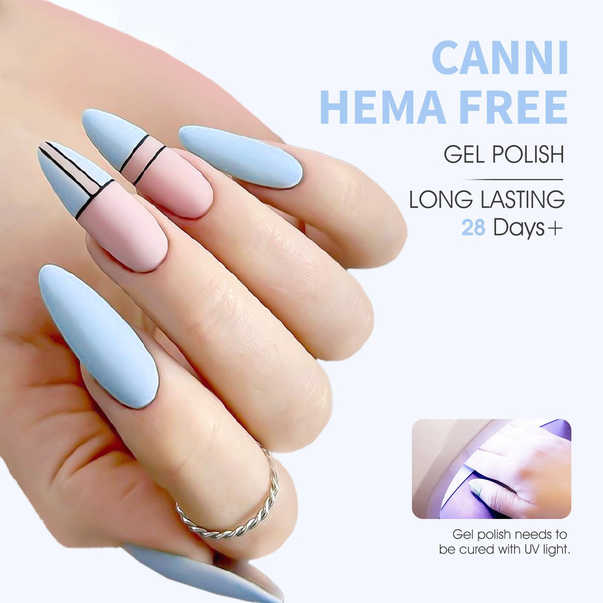 CANNI Vernis Gel application sur ongles