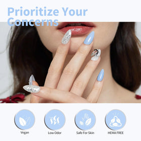 CANNI Vernis Gel avant et après application