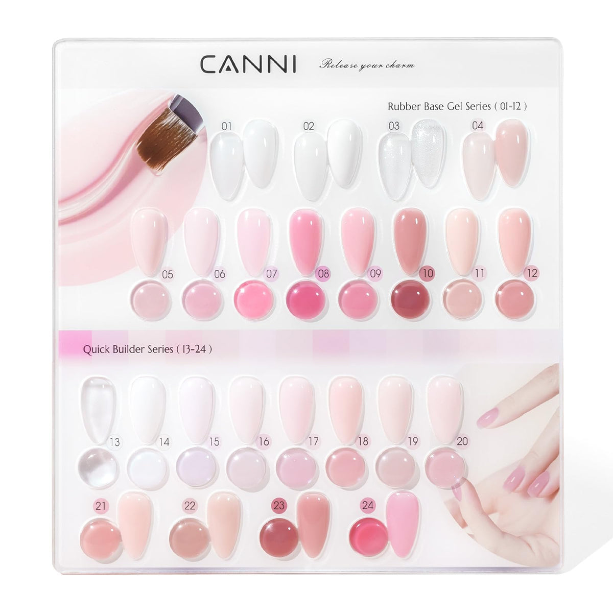 CANNI Vernis Gel Hema Free en application sur des ongles