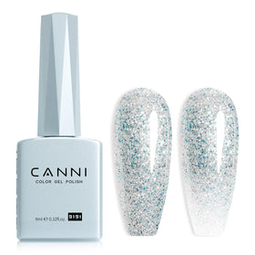 CANNI Vernis Gel Pailleté Bleu 41g vue de face