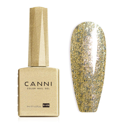 CANNI Vernis Gel Pailleté Or 41g vue de face