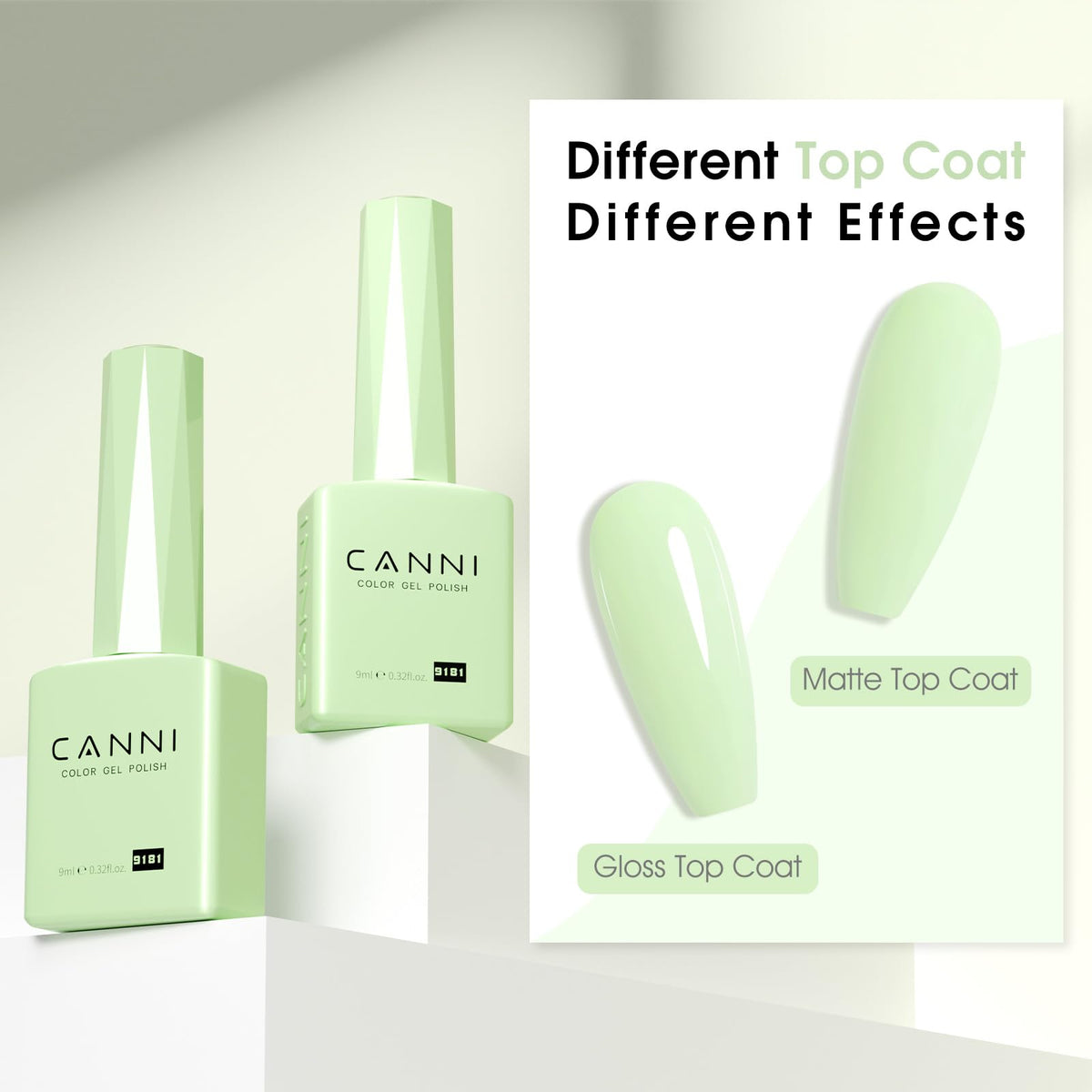 CANNI Vernis Gel présentation avec accessoires de manucure