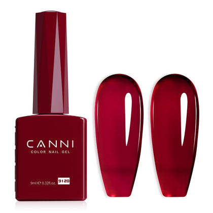 CANNI Vernis Gel Rouge Foncé 41g vue de face