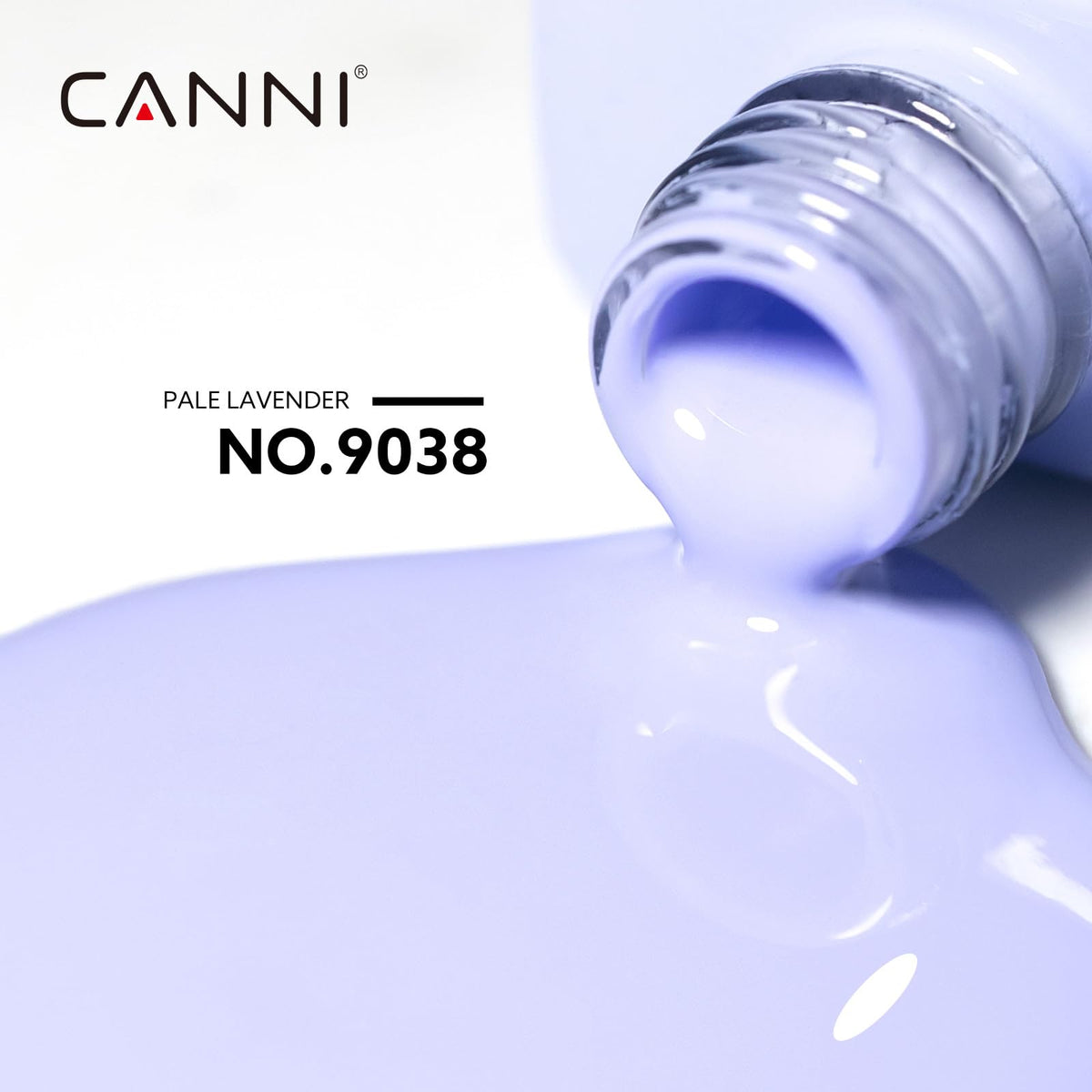 CANNI vernis gel violet pastel application sur ongles