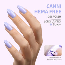 CANNI vernis gel violet pastel texture proche
