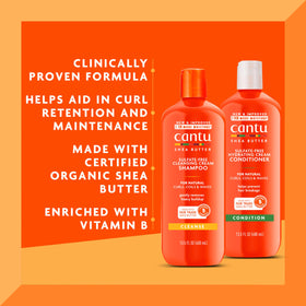 Cantu Après-Shampooing au Beurre de Karité, 13,5 fl oz, texture crémeuse
