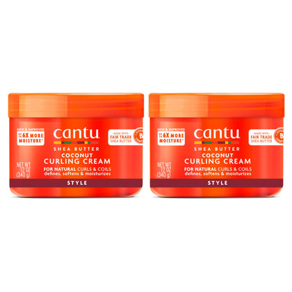 Cantu Crème Bouclante Noix de Coco 12 oz packaging vue de face