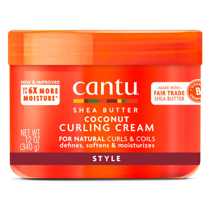 Cantu Crème Coiffante au Beurre de Karité et Coco Pack de 10 vue de face