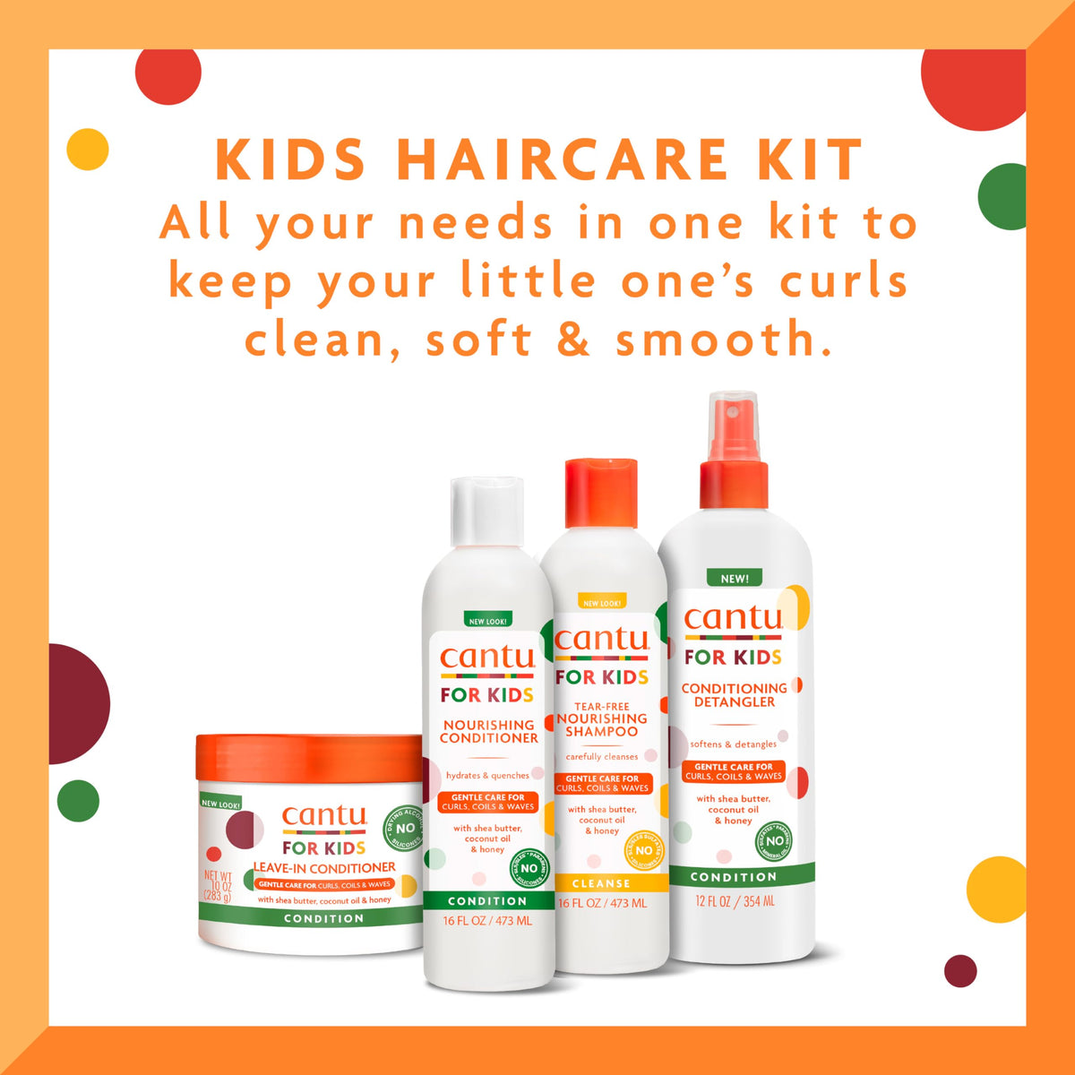 Cantu Set de Soins Capillaires pour Enfants - Après-shampoing nourrissant