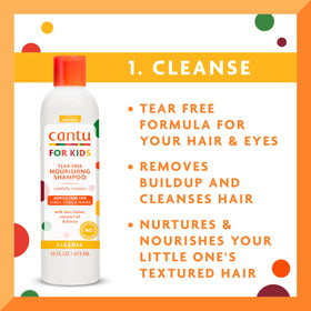 Cantu Set de Soins Capillaires pour Enfants - Démêlant