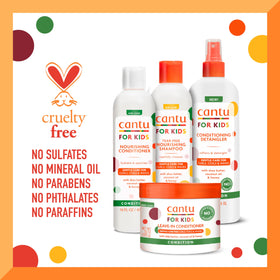 Cantu Set de Soins Capillaires pour Enfants - Utilisation sur cheveux frisés