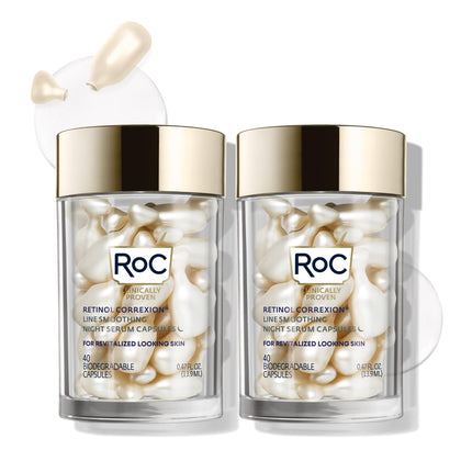 Capsules de sérum de nuit RoC anti-rides, emballage avant